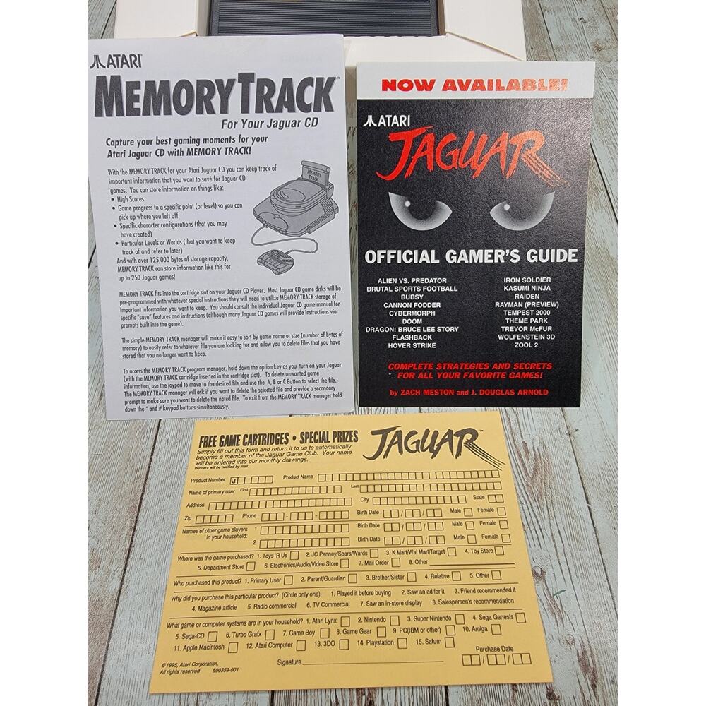 Atari Jaguar CD Accessory Memory Track Complete In Box - Picture 2 of 12